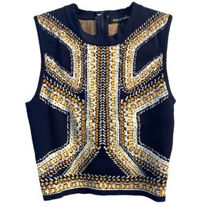 Jealous Tomato Sleeveless Knit Crop Top Size S